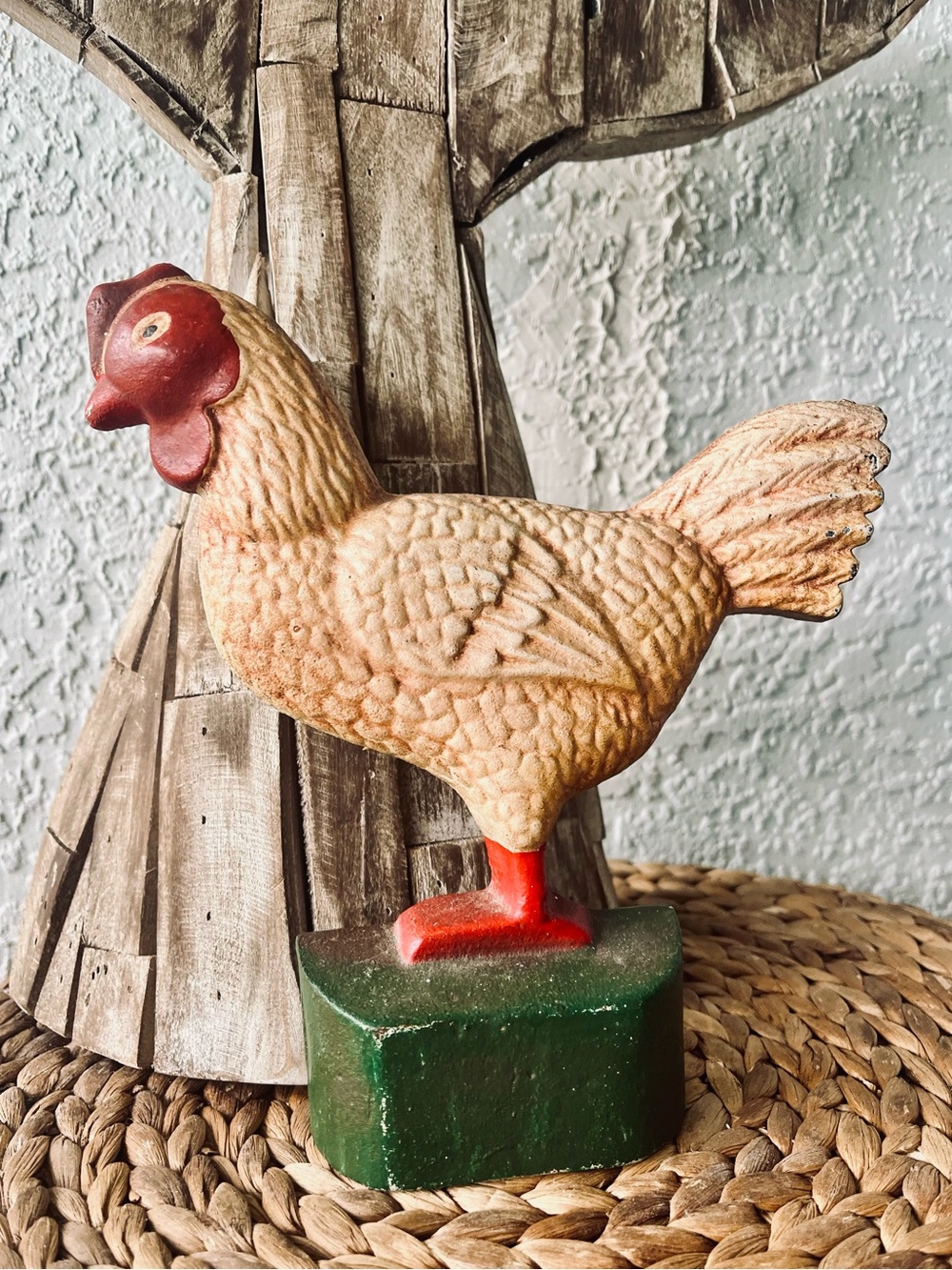 Vintage Cast Iron Rooster Door
Stop 8 1/2" Tall Farmhouse Decor
Country Home